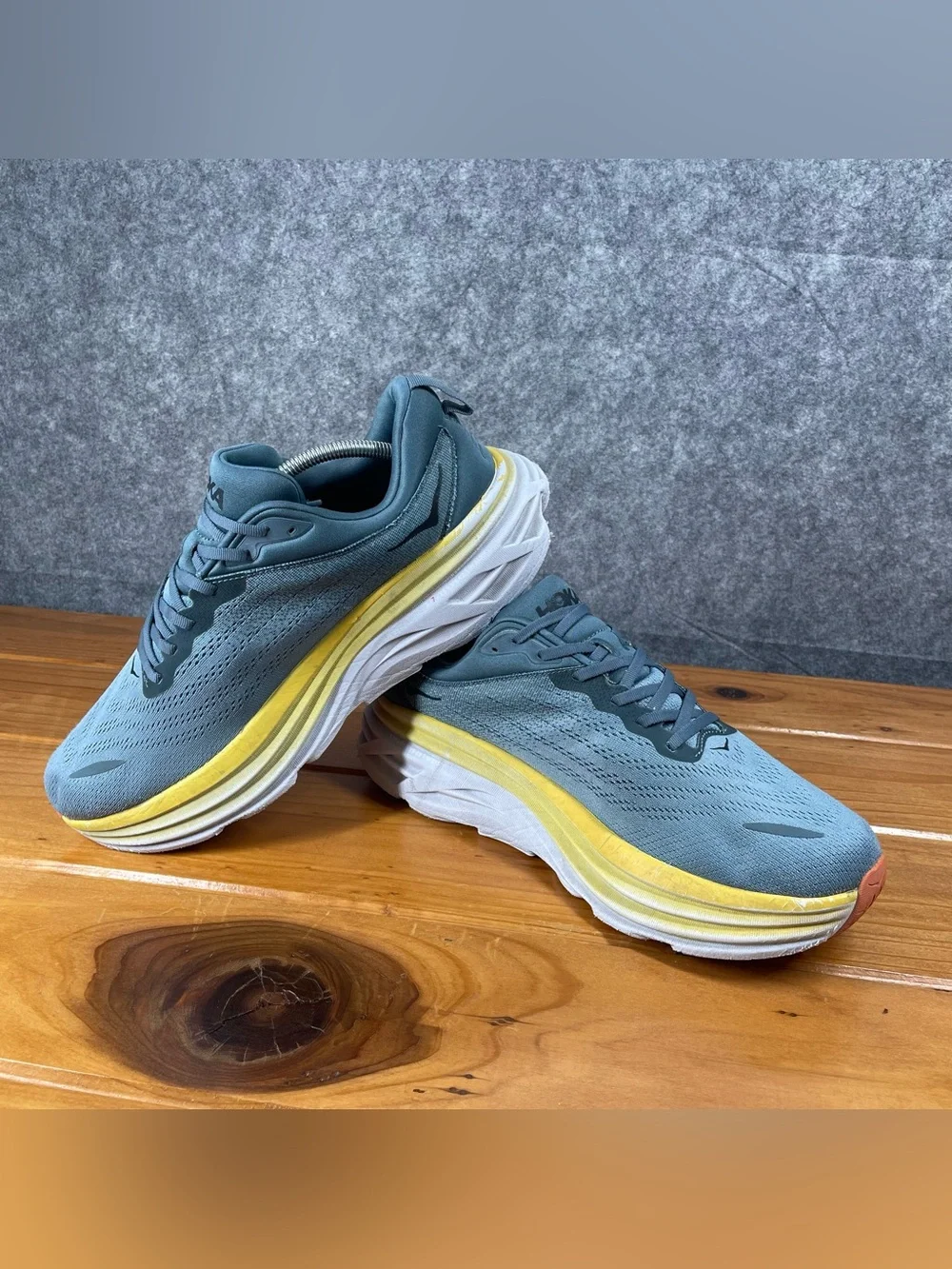 HOKA Bondi 8 Mens 11.5 2E Wide Goblin Blue Road Running Walking Shoes 1127953